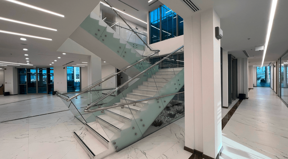 Modern interior with stairs